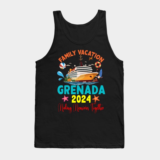 Family Vacation Grenada 2024 Family Matching Group Summer Tank Top by Spit in my face PODCAST